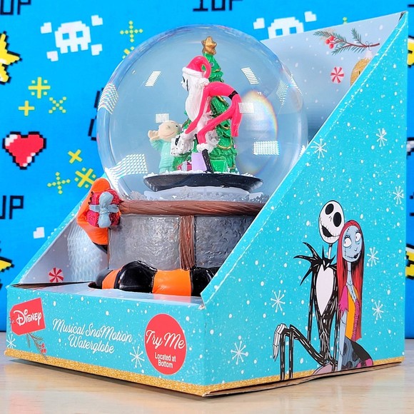 Disney Nightmare Before Christmas Jack Skellington Musical SnoMotion WaterGlobe - Picture 6 of 12
